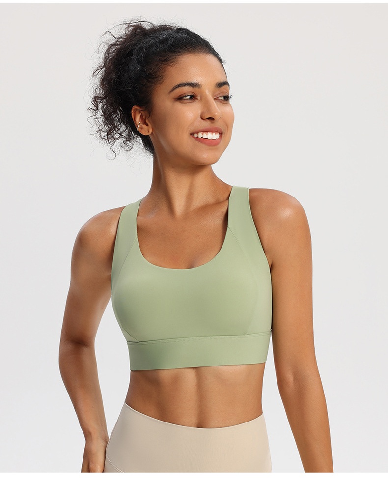 Women Sexy Tank Top Vest Sports Bra Female Yoga Fitness Cross Back Sports Bra
